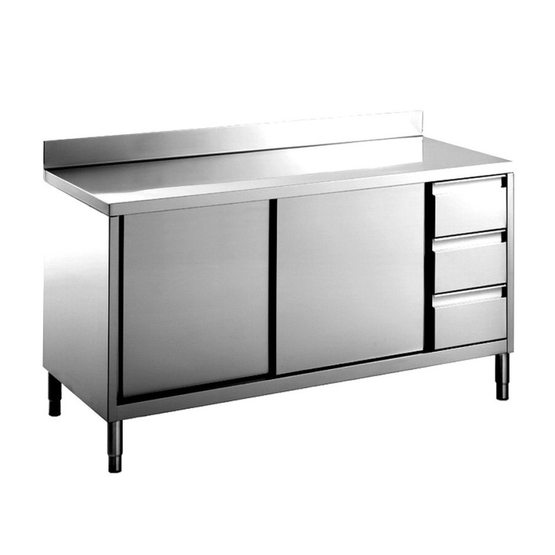 Tavoli Armadiati Inox - Attrezzature e forniture professionali per la ristorazione - Lavasystem