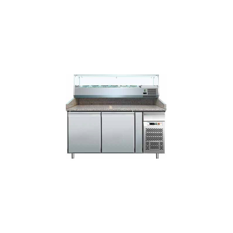 banco-pizza-refrigerato-1-porta-60x40-e-cassettiera-completo-di-vetrinetta-gn-14