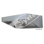 Cappa Snack Senza Motore in Acciaio Inox cm 180x90x45