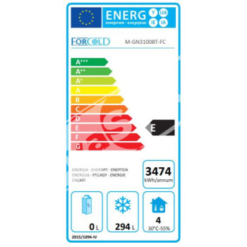 Tavolo Refrigerato 3 porte GN 1/1 -18°- 22° Ventilato Linea Forcold